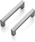 3-3/4 in Cabinet Handles Satin Nickel Pulls - Durable Kitchen Hardware