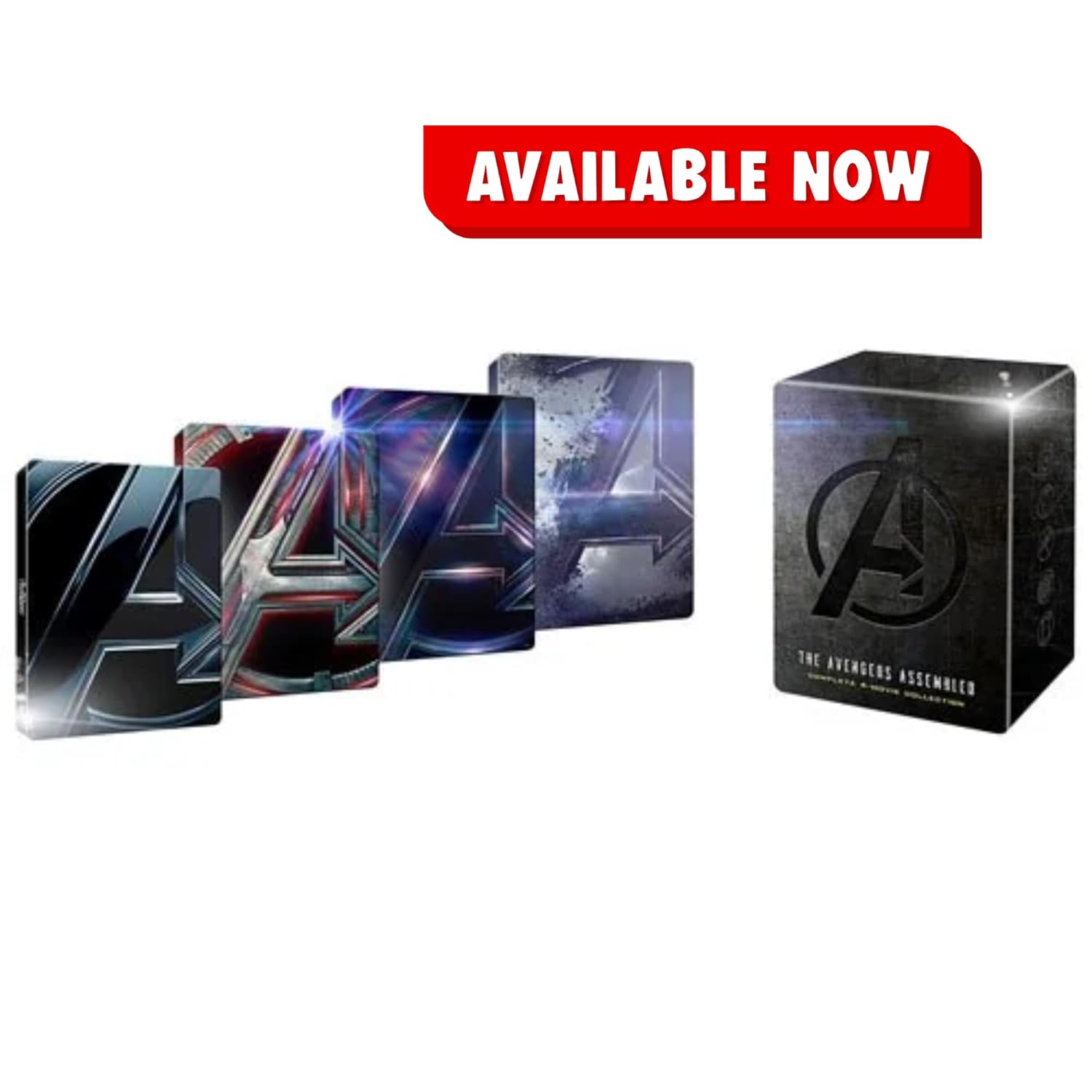 Avengers Complete 4-Movie Collection Limited Steelbook Box Set