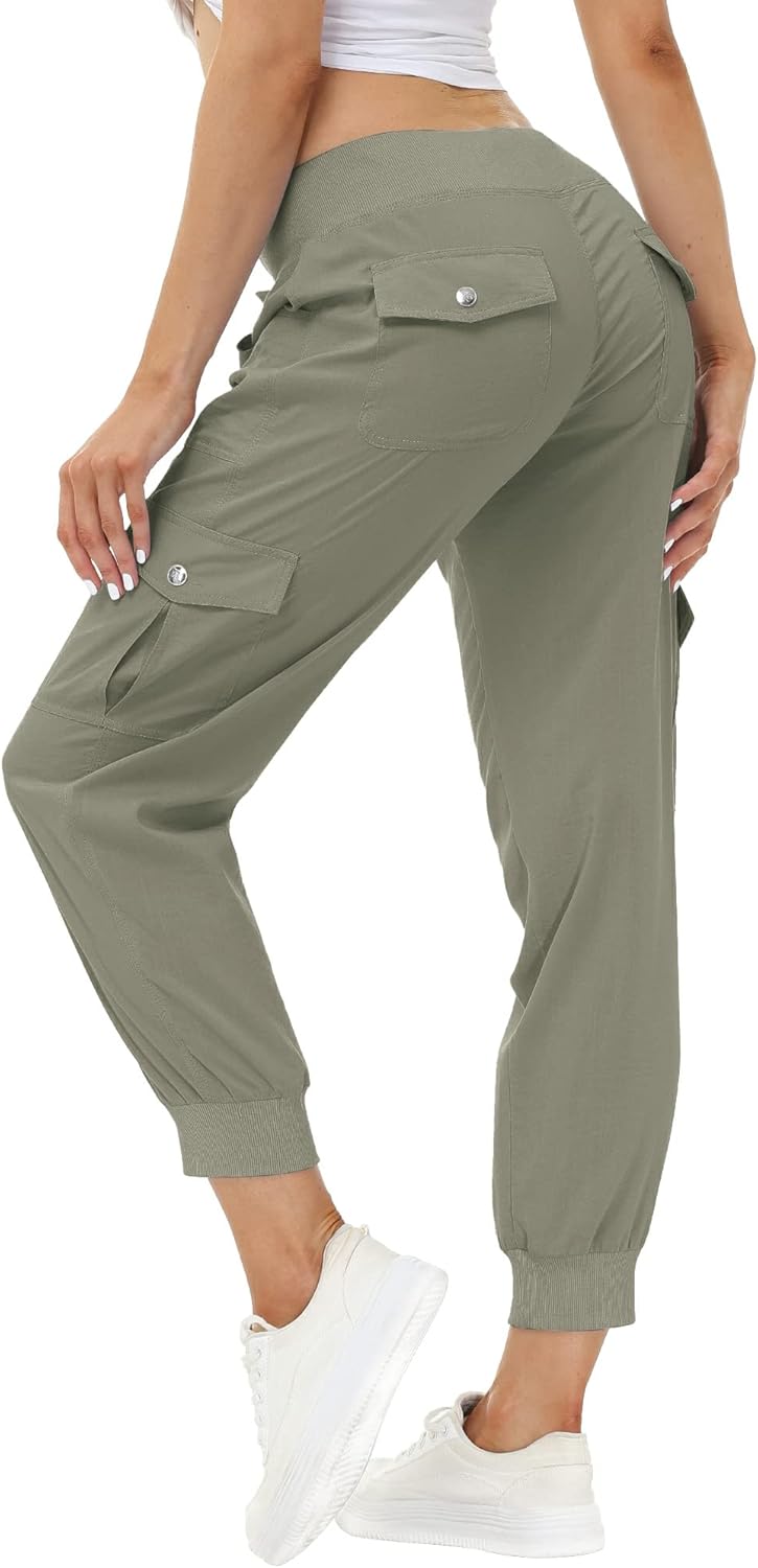 MoFiz Women's Lightweight Hiking Cargo Pants for Outdoor Fun