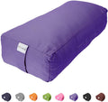 Cotton Rectangular Yoga Bolster 28in x 12in - Firm Support