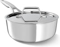 Premier Stainless Steel 2.5-Qt Sauce Pan with Lid for Cooking