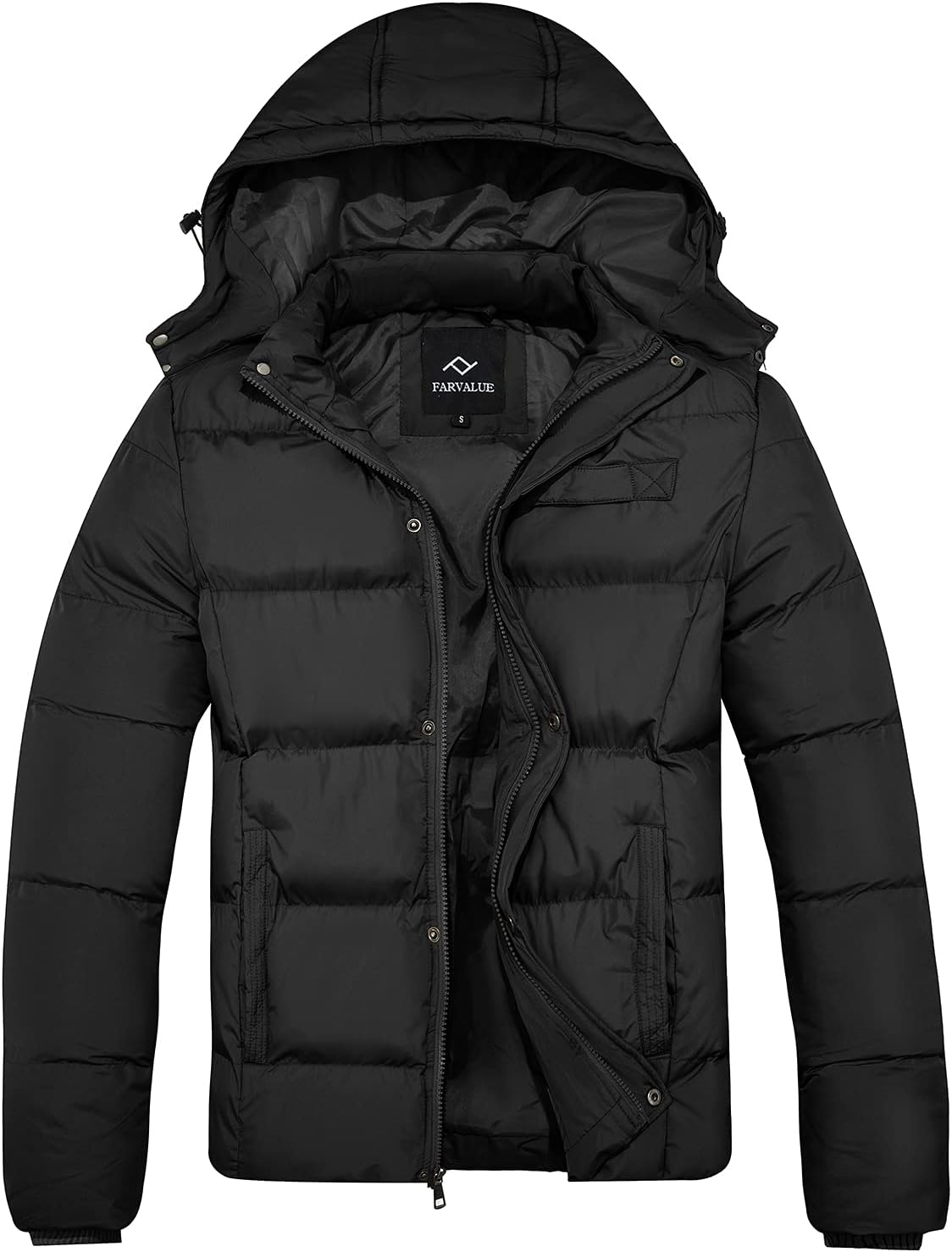 FARVALUE Mens Winter Coats Thicken Puffer Jacket for Cold Days