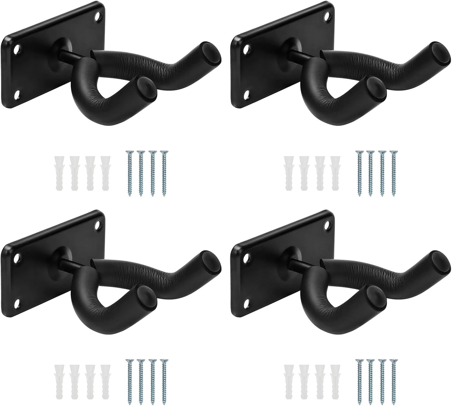 Space-Saving Skateboard Wall Mount Set - 4 Pack