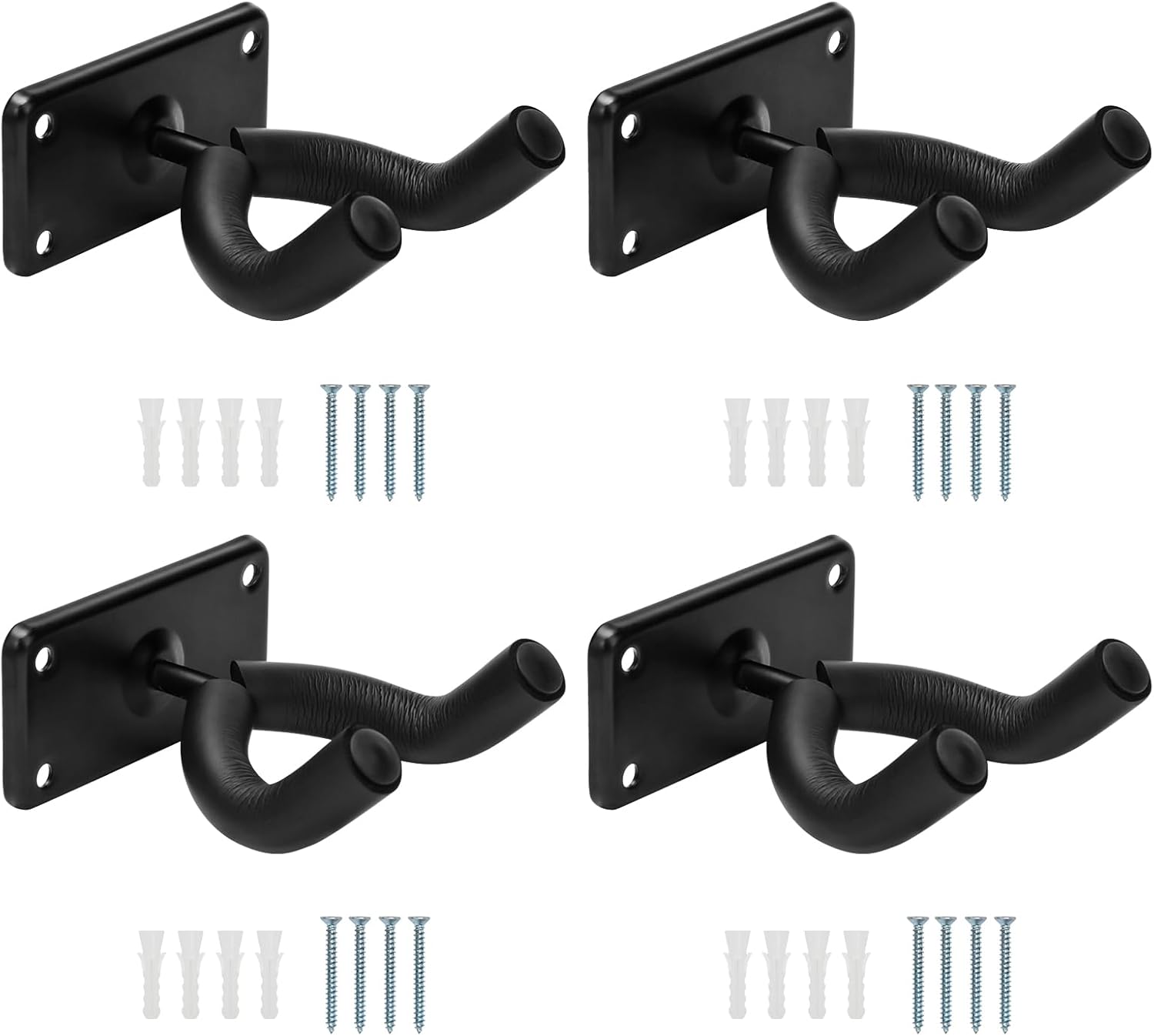 Space-Saving Skateboard Wall Mount Set - 4 Pack