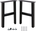 Metal Table Legs Heavy Duty Square Tube Desk Frame - Sturdy 28in