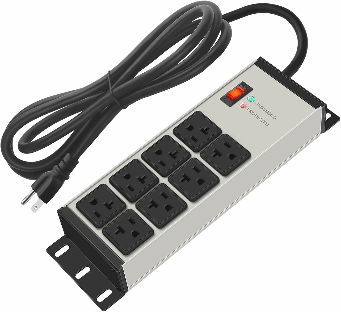 CCCEI Heavy Duty Power Strip Surge Protector with 8 Outlets