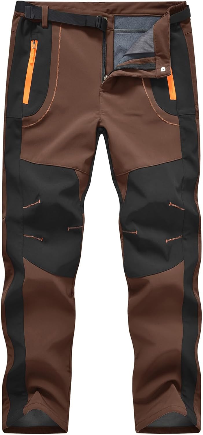 TBMPOY Men's Snow Ski Hiking Pants for Winter Activities