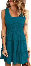 Sleeveless Ruffle Tiered Summer Dress for Women - Flattering Fit