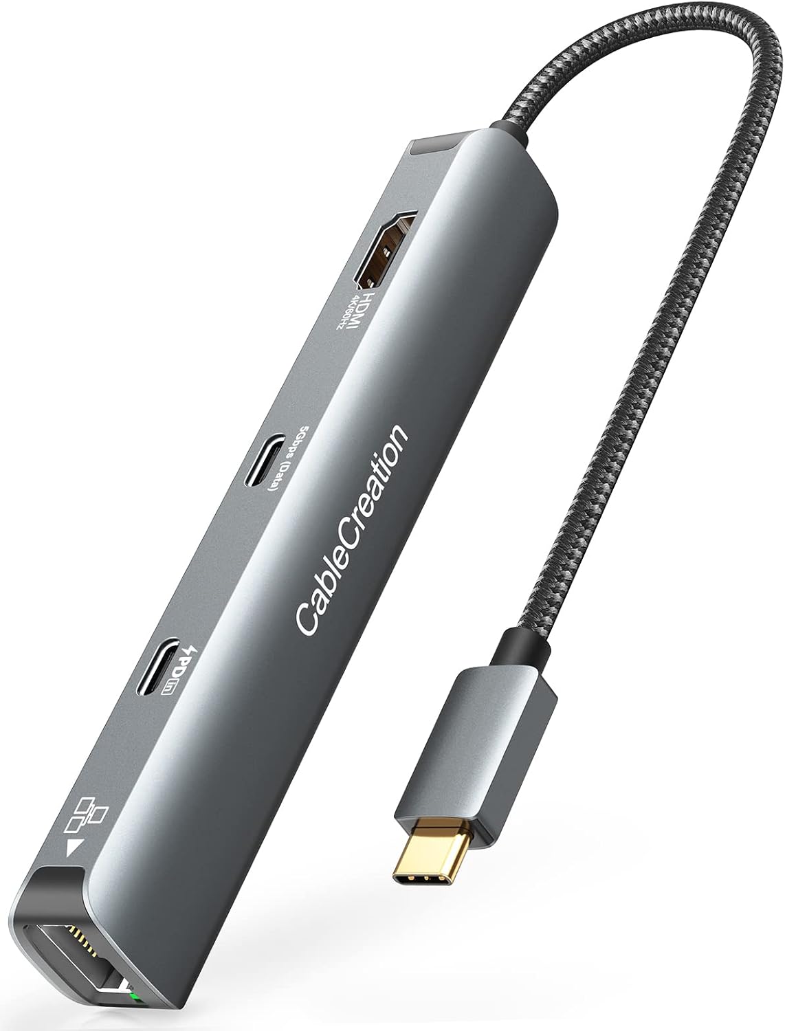6-in-1 USB-C Hub with 4K HDMI and Power Delivery for MacBook