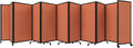 Room Divider 360 Portable Wall Partition 25in x 5ft - Locking Wheels