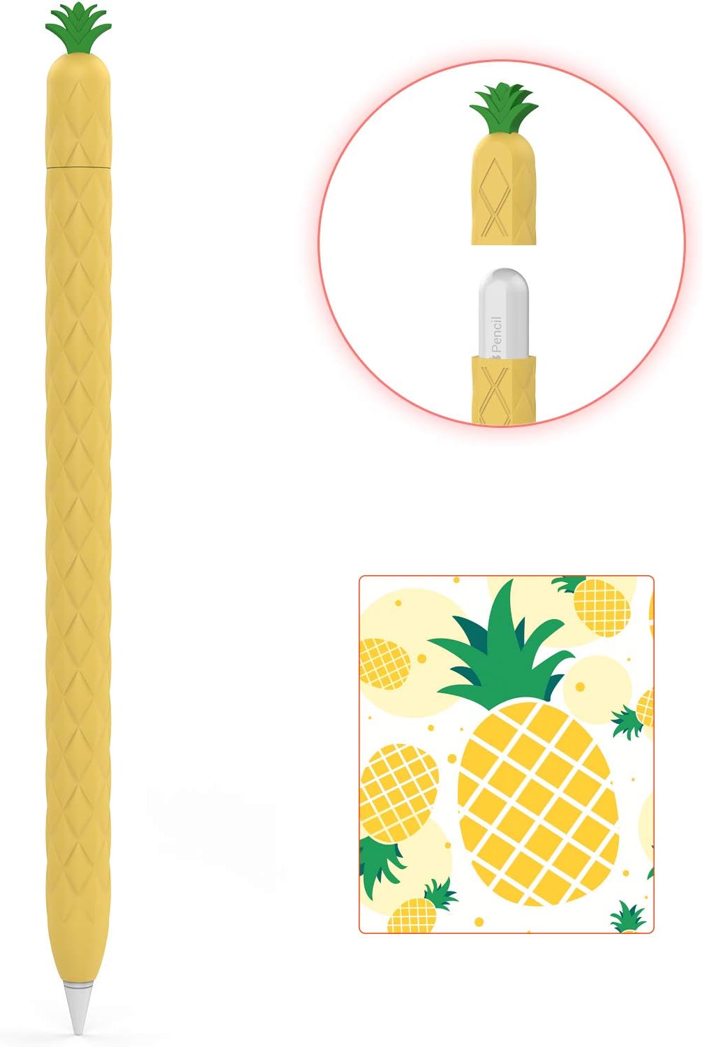 Apple Pencil 2nd Gen & Pro Soft Cover | Cute Fruit Design