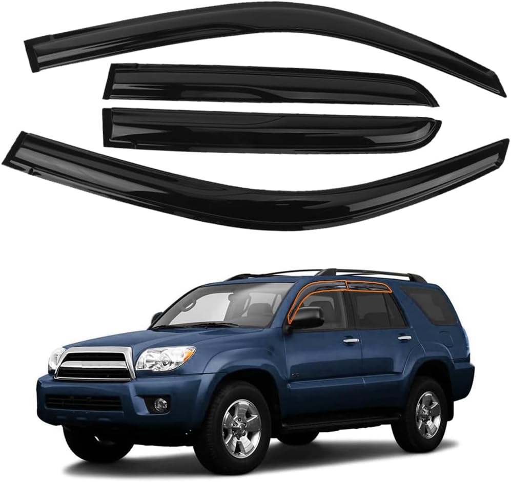Tape-On Side Window Visors for 2003-2009 Toyota 4Runner