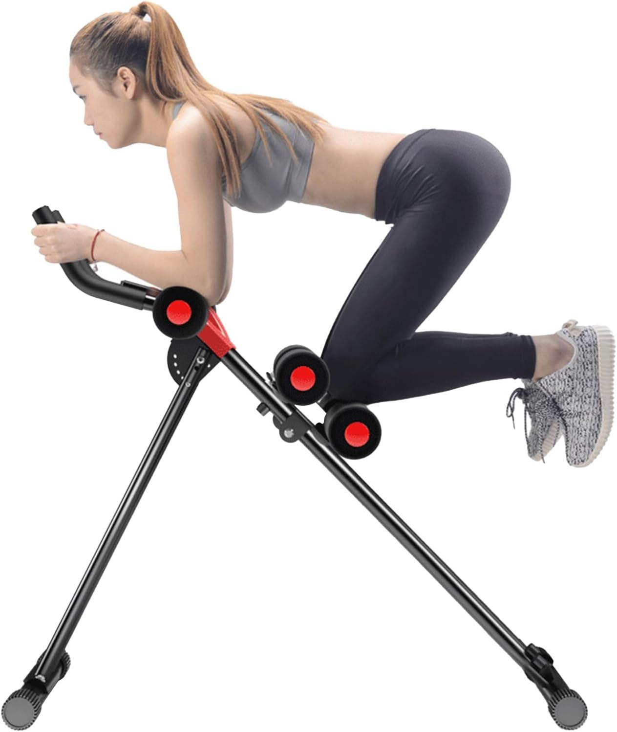 Height-Adjustable Ab Coaster for Home Gym