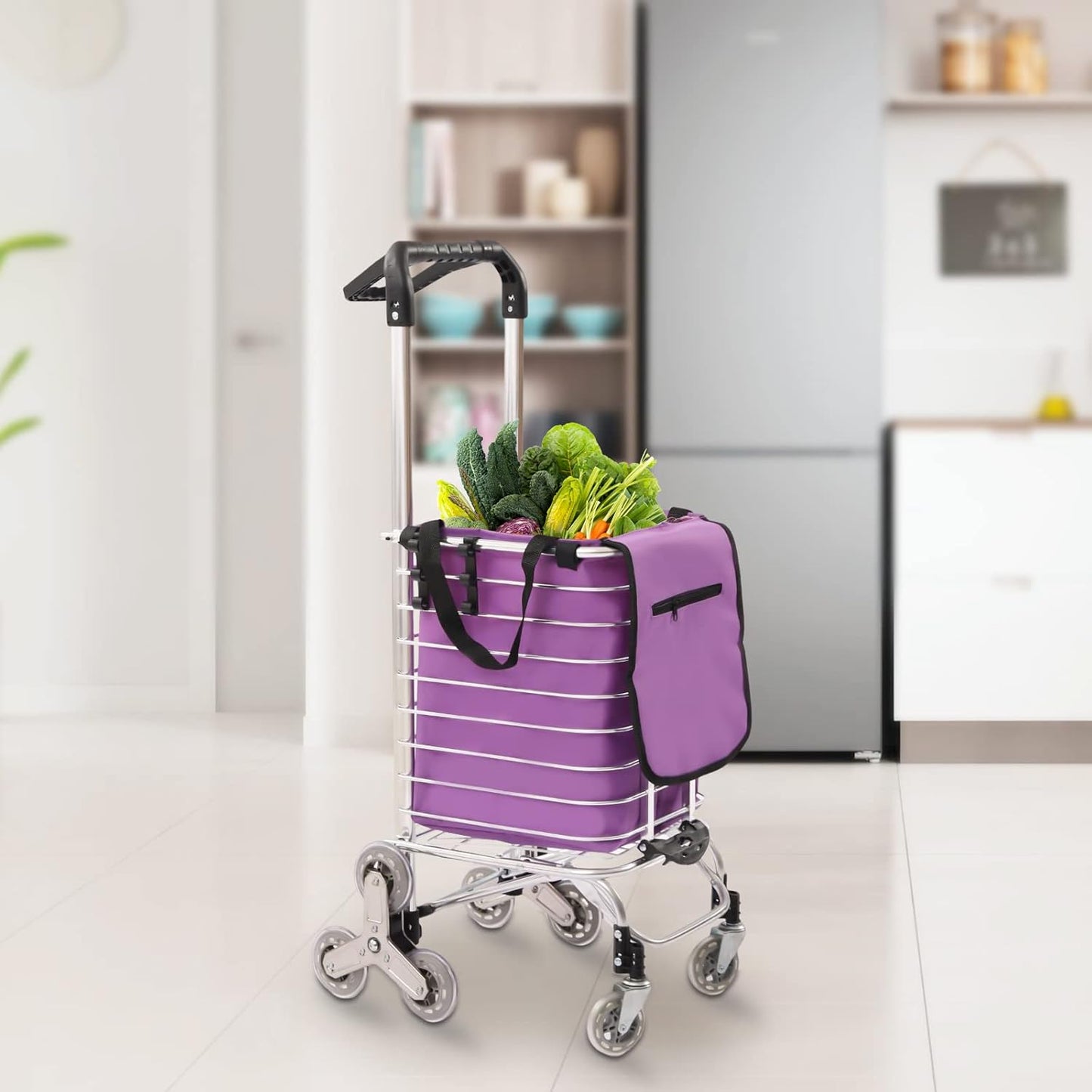 Portable Folding Shopping Cart: Easy Transport Anywhere!