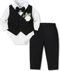 Baby Boy Suit Set Infant Gentleman Outfit 5Pcs - Classic Formal Look