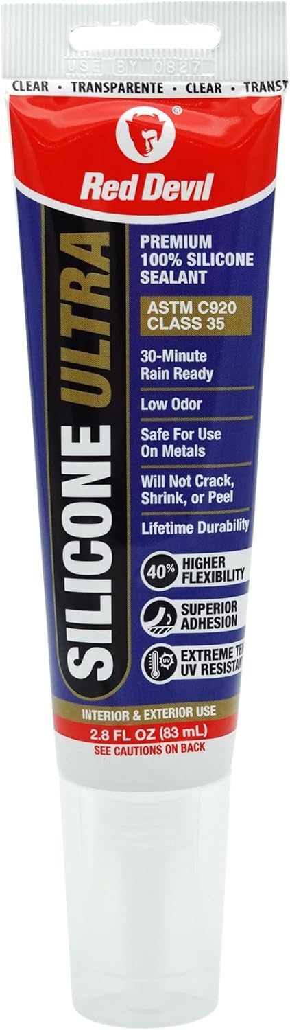 Red Devil 0795 StormGuard 920 RTV Silicone Sealant for Windows