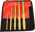 Brass Drift Punch Set 5-Piece - Non-Marring, Made in USA