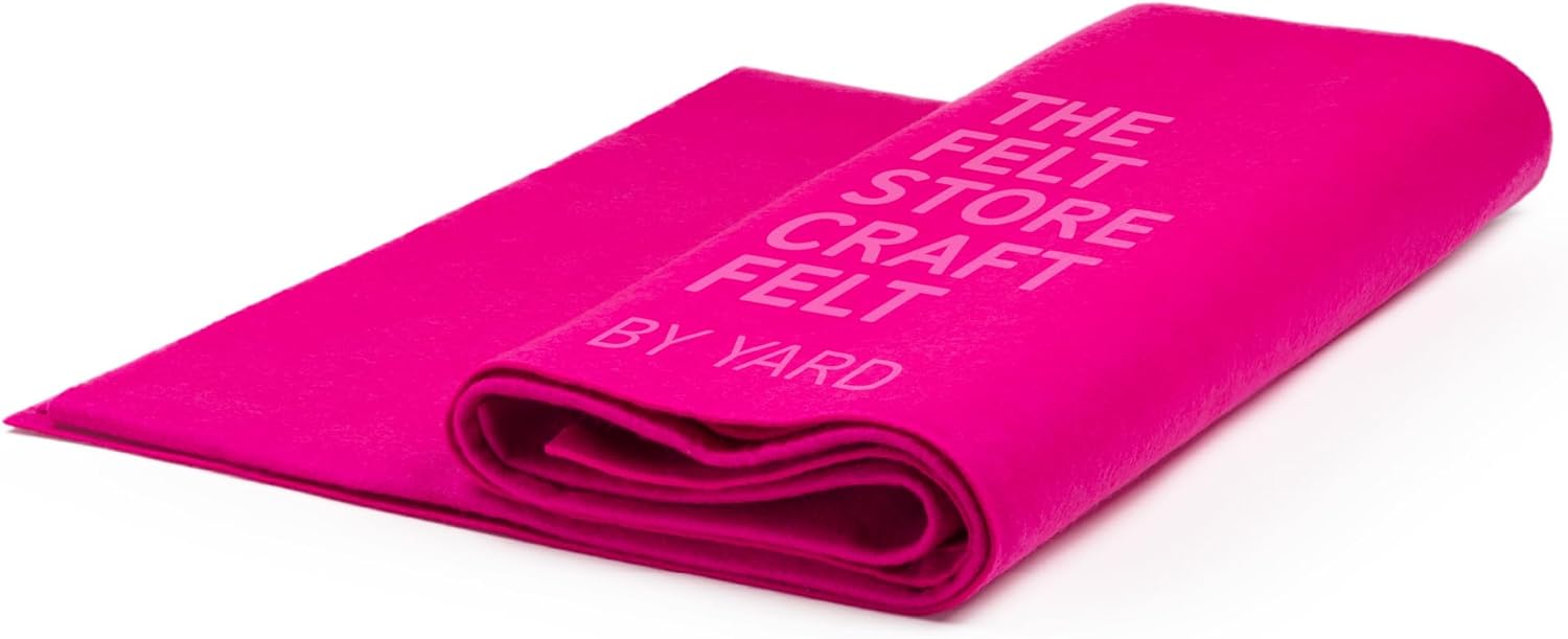 Craft Felt by The Yard for DIY Arts & Crafts in Fuchsia