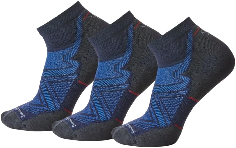 Smartwool Men's Run Targeted Cushion Ankle Socks for Comfort