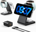 3 in 1 Wireless Charging Station for MagSafe iPhone - Fast 15W Stand