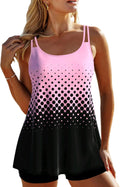 Tankini Swimsuit Set with Shorts - Modest, Tummy-Smoothing Fit