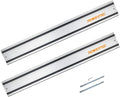 POWERTEC 110in Track Saw Guide Rail Joining Set - Precise Long Cuts
