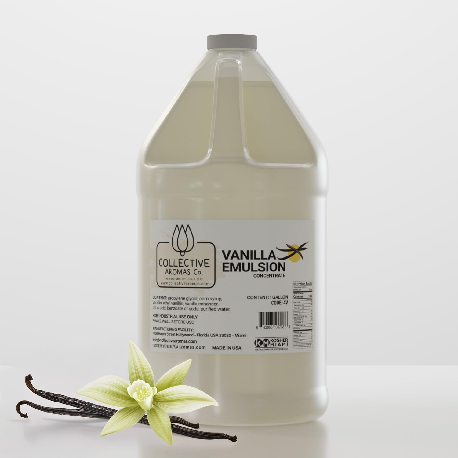 Clear Vanilla Emulsion for Baking - Pure Flavoring Blend