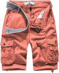 Women's Cotton Relaxed Fit Bermuda Cargo Shorts - Knee Length Comfort