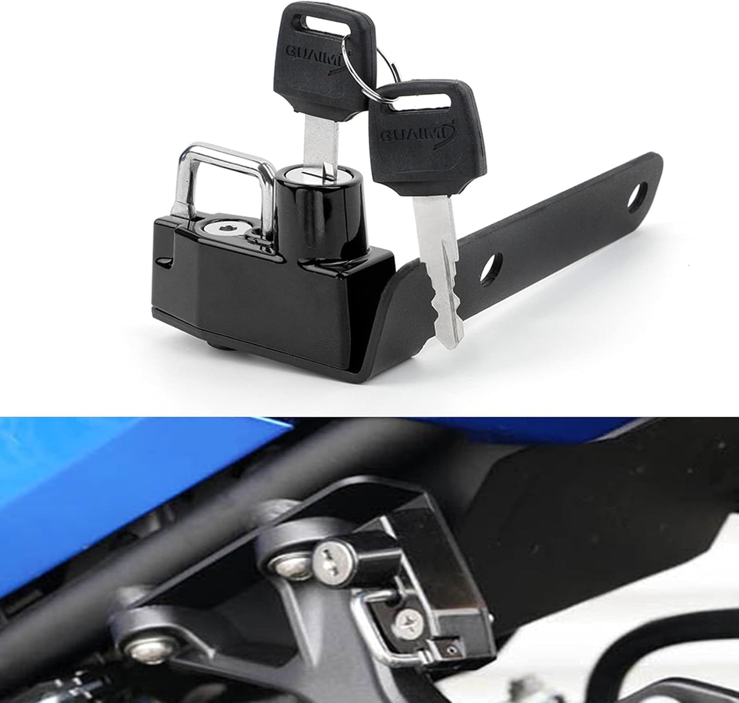 GUAIMI Helmet Lock for Kawasaki Ninja - Anti-Theft Security