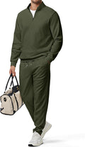 JMIERR 2025 Men Fall Tracksuit 2 Piece Set - Soft Twill Loungewear