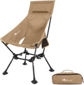 MOON LENCE High Back Folding Camping Chair - Stable, Lightweight