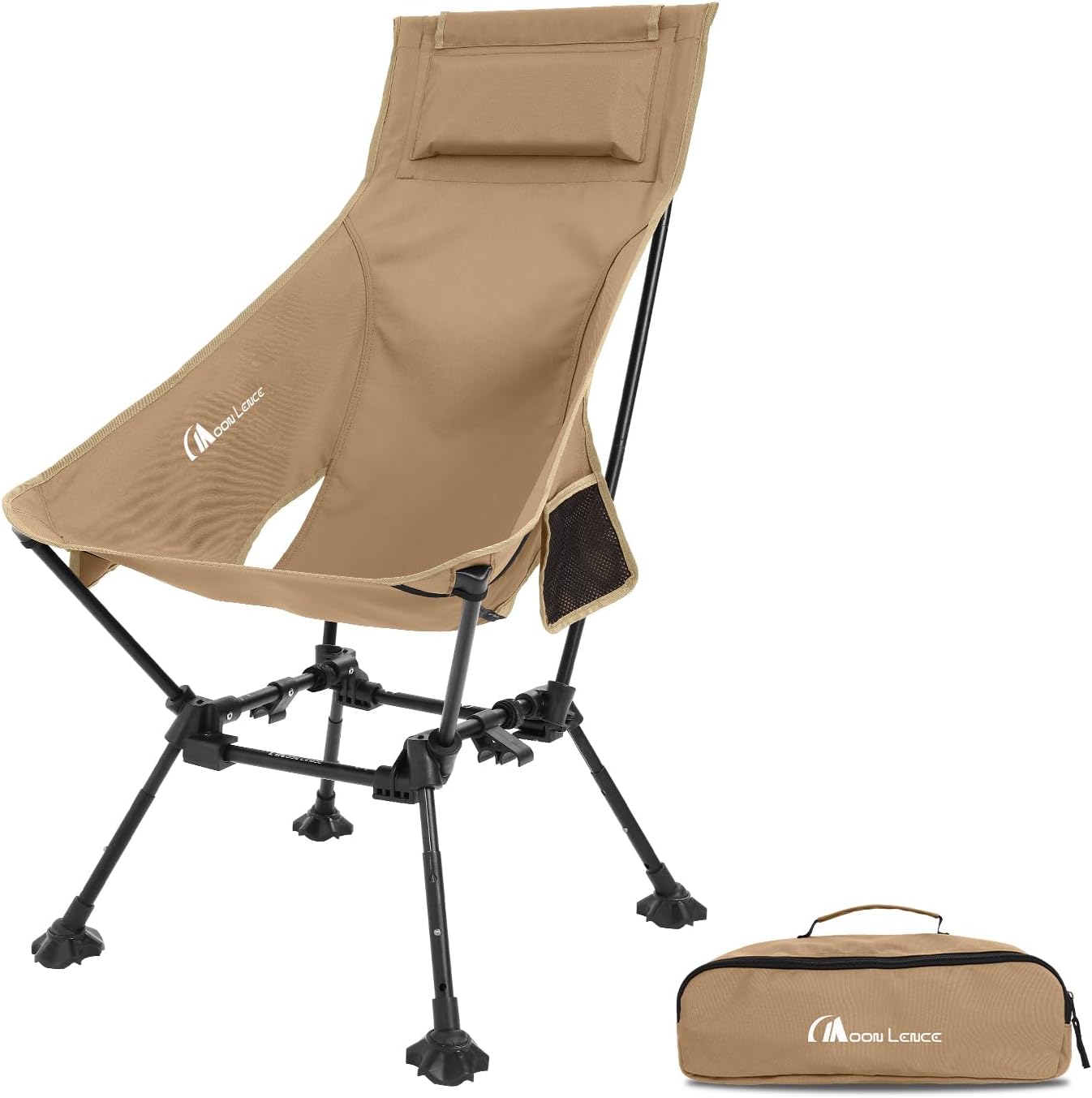 MOON LENCE High Back Folding Camping Chair for All Adventures