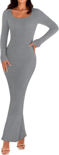 Cozy Women's Long Sleeve Bodycon Sweater Dress for Autumn