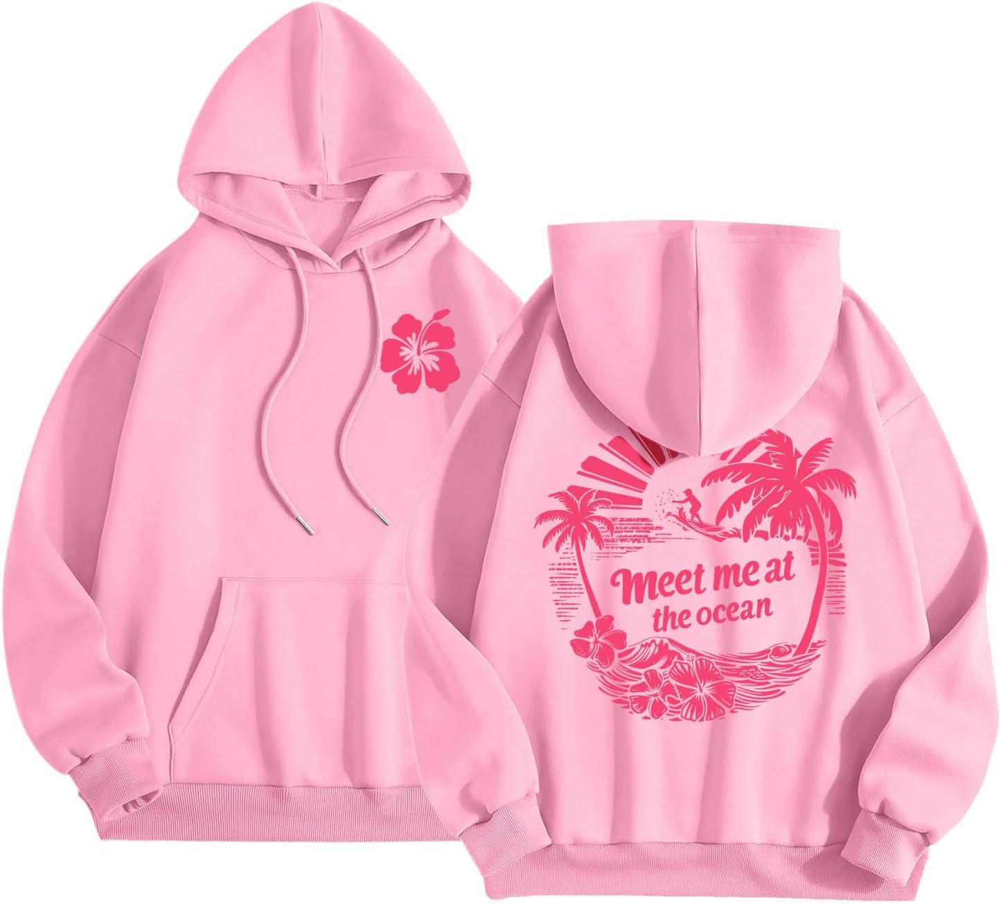 Y2K Pink Puff Hoodie by FAEXUM - Cozy Chic Style