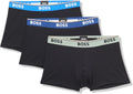 BOSS Men's 3-Pack Multi Color Bold Logo Trunks (Style SH5W)