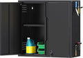 Coolsun Garage Wall Cabinet 26in H Metal Wall Cabinet - Secure Garage