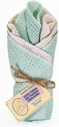 Old Fashion 100% Cotton Dishcloths Set of 4 - Quick Dry, Durable