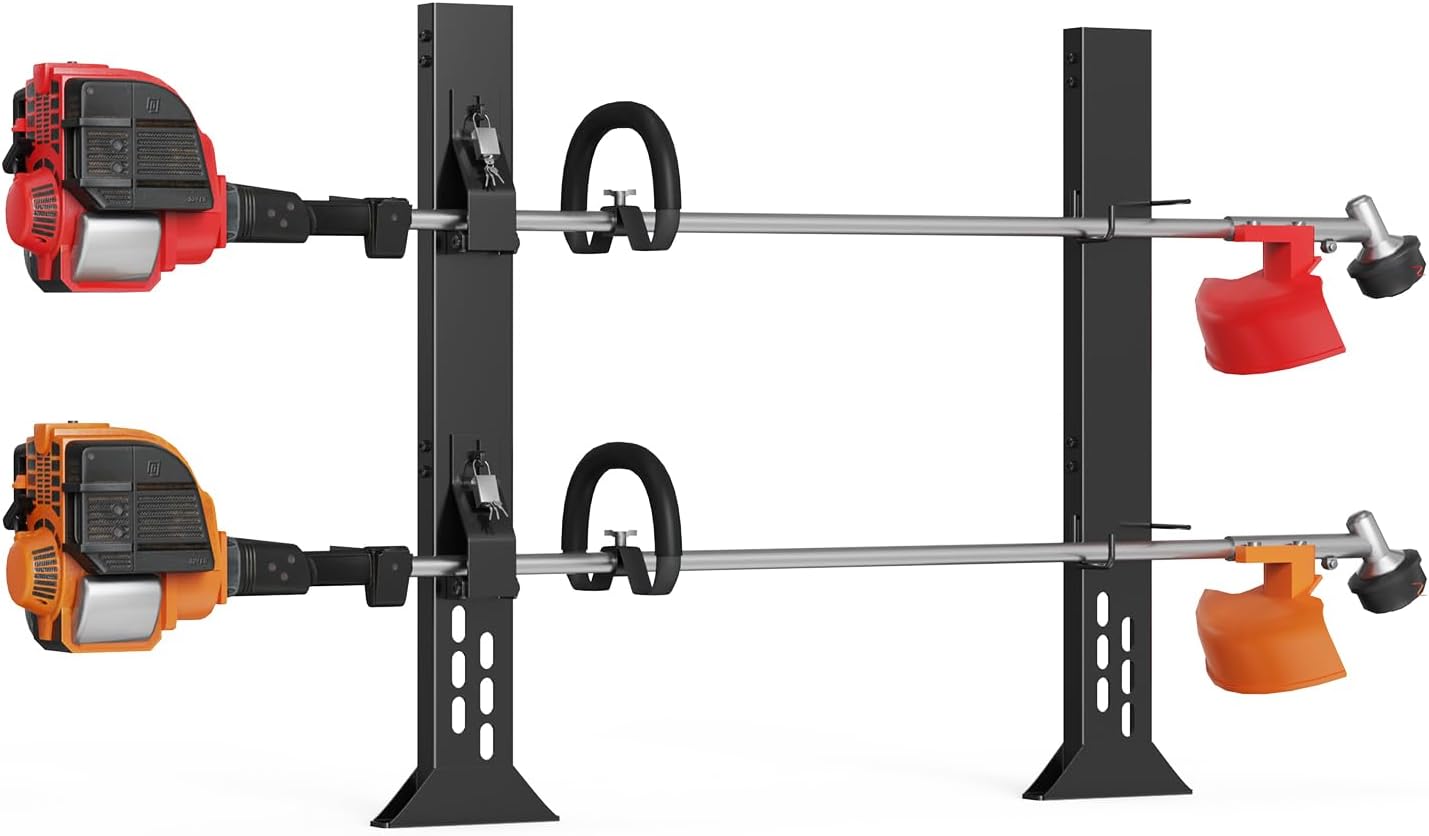 Trimmer Racks for Open Trailers - Sturdy Weed Eater Holder