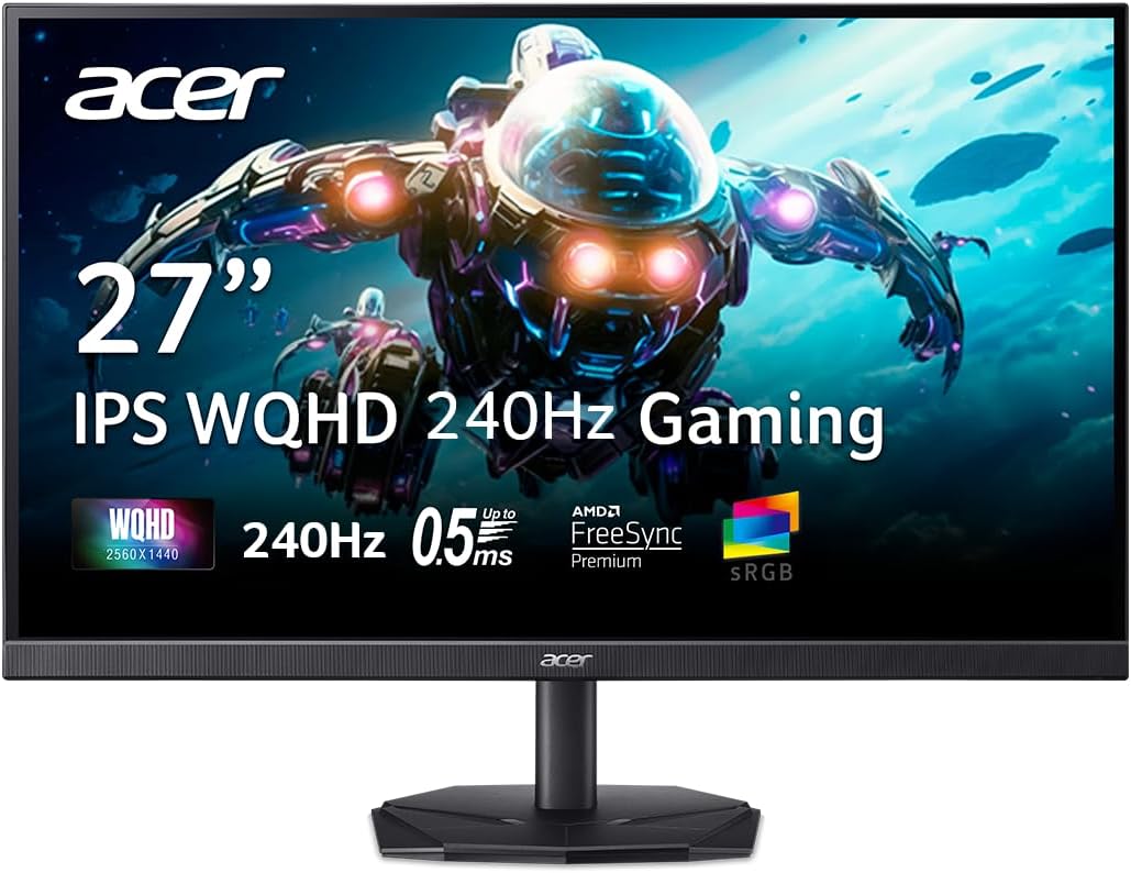 Acer Nitro 27 Inch WQHD Gaming Monitor with Zero-Frame Design