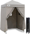 5x5 Pop-up Privacy Canopy Cabana Gray - Instant Changing Shelter
