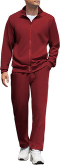 Men's Tracksuits Casual Sweatsuit 2 Piece Full Zip