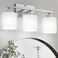 Brushed Nickel Bathroom Lighting Fixtures Over Mirror for Style