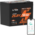 LiTime 24V 50Ah LiFePO4 Deep Cycle Battery - Marine Group 24