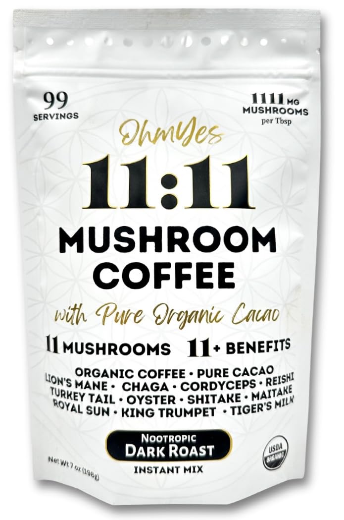 Organic Nootropic Mushroom Coffee Blend - 11 Varieties | 99 Servings