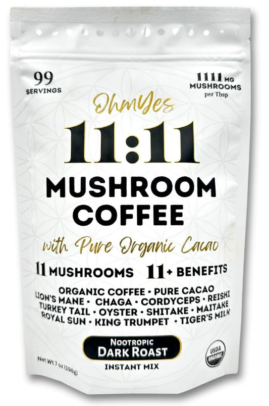 Organic Nootropic Mushroom Coffee Blend - 11 Varieties | 99 Servings