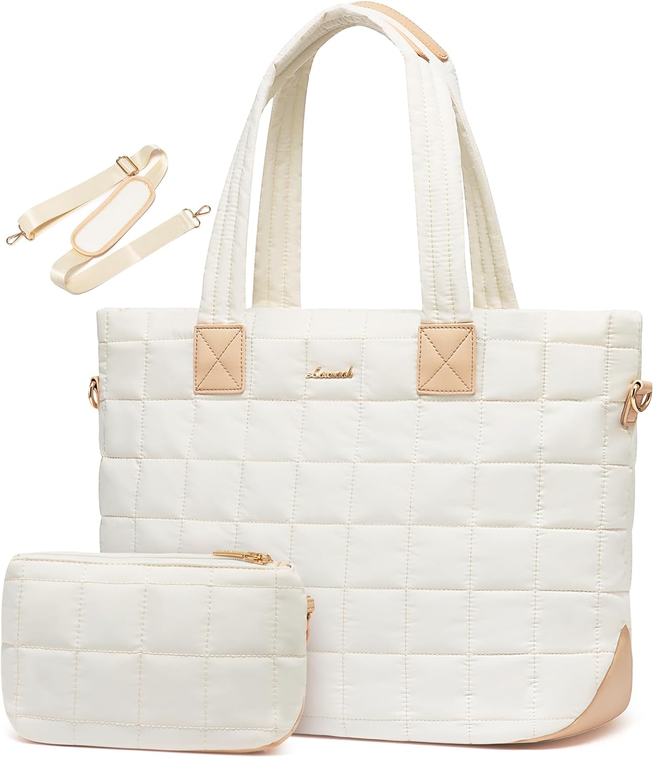LOVEVOOK Large Puffer Tote Bag for Women - Stylish & Durable