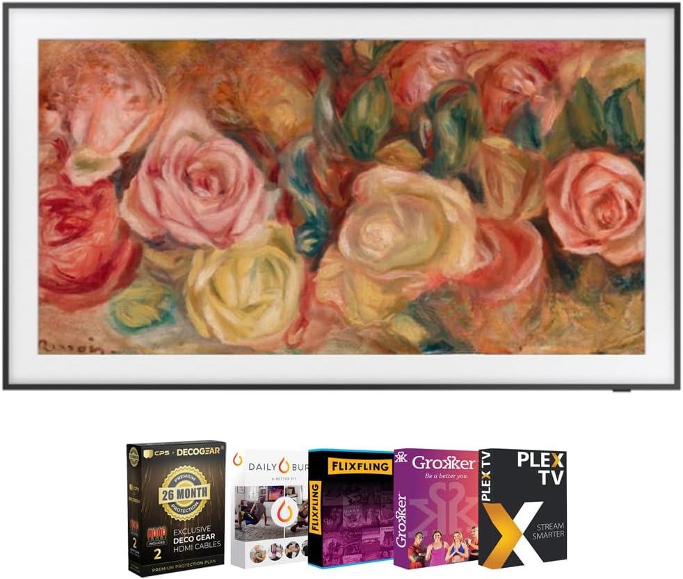 Samsung QN55LS03DA 55 The Frame QLED 4K Smart TV Bundle Review