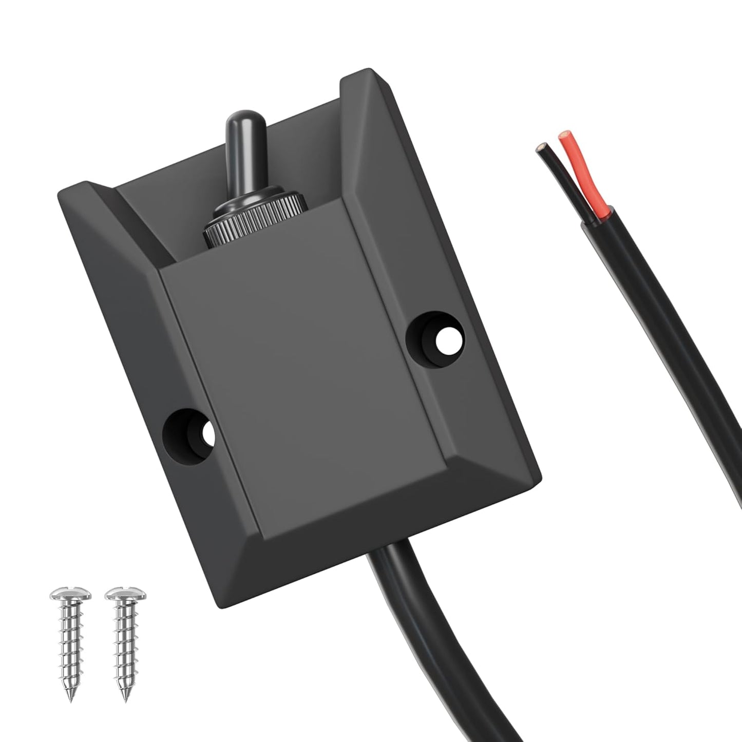 Wired Toggle Switch 12V 30A Heavy Duty Waterproof for Marine Use