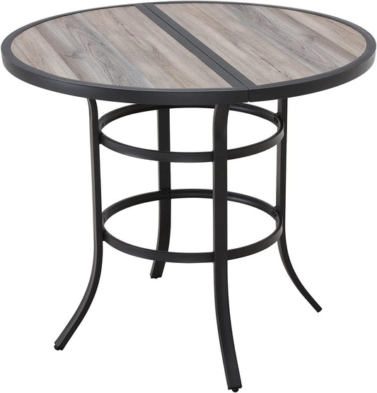 Adjustable Bar Height Round Table - All-Weather Patio Furniture