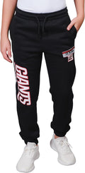 Ultra Game Boys' NFL Black Snow Fleece Jogger Sweatpants (Style DD4W)